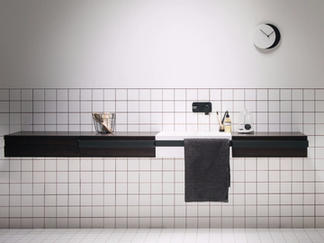 LINK - Single washbasin with towel rail by EVER Life Design - view 3